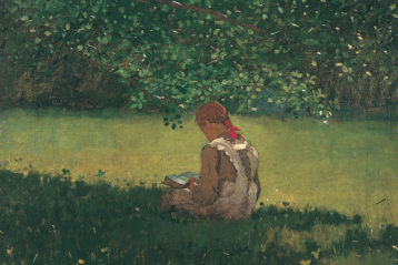 Reading by the Brook by Winslow Homer | PolyArchive