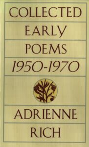 book cover of adrienne rich early poems