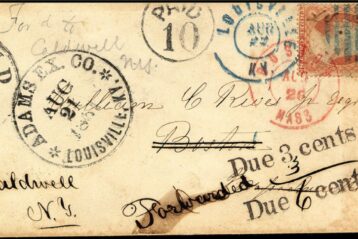 Letter with postmarks