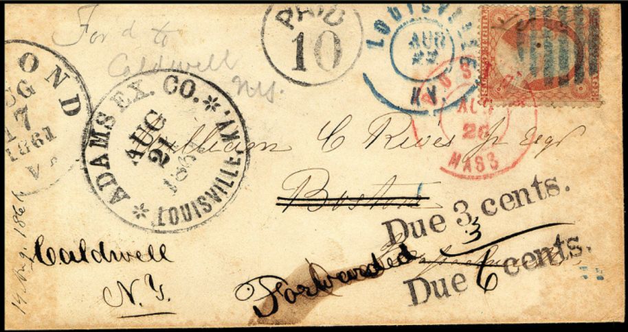 Letter with postmarks