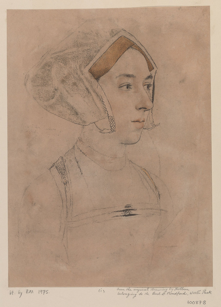 Hans Holbein drawing of a woman