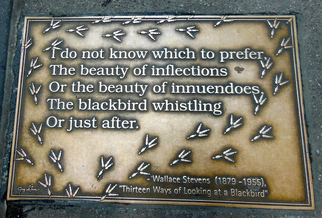 plaque honoring Wallace Stevens