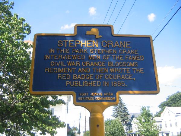 stephen crane port jervis historical marker