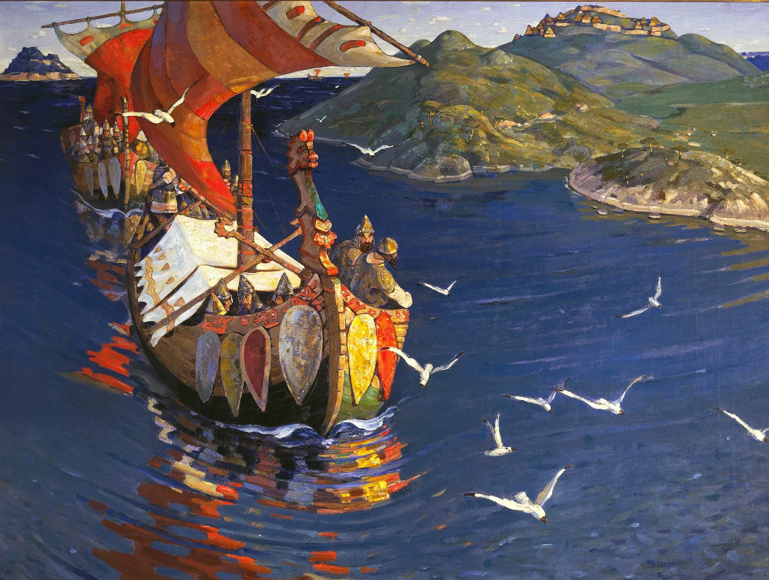 Guests from Overseas painting by Nicholas Roerich