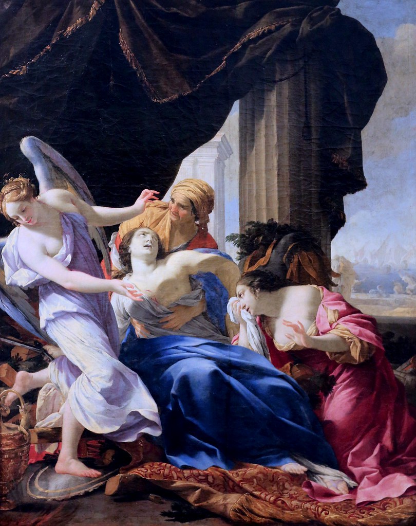 Simon Vouet. 1590-1649. Paris. La mort de Didon. The death of Dido. vers 1642.