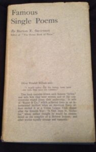 book cover of Famous Single Poems