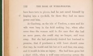 a library book written in by Bram Stoker while researching Dracula